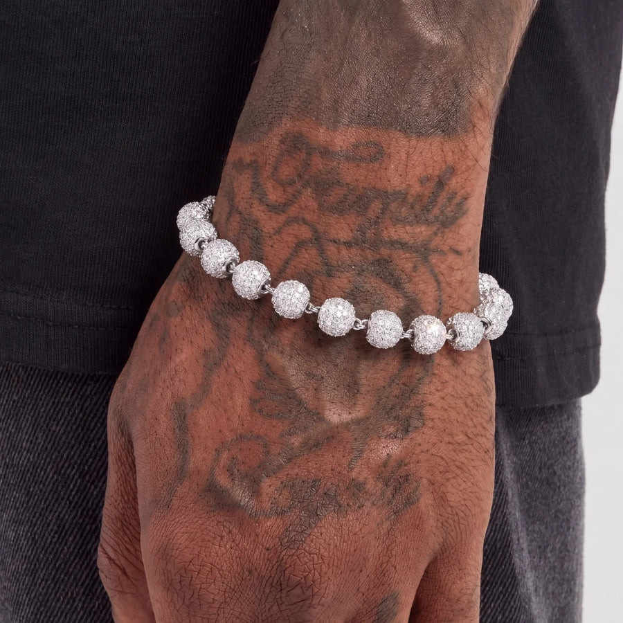 Glacier Iced Bead Bracelet