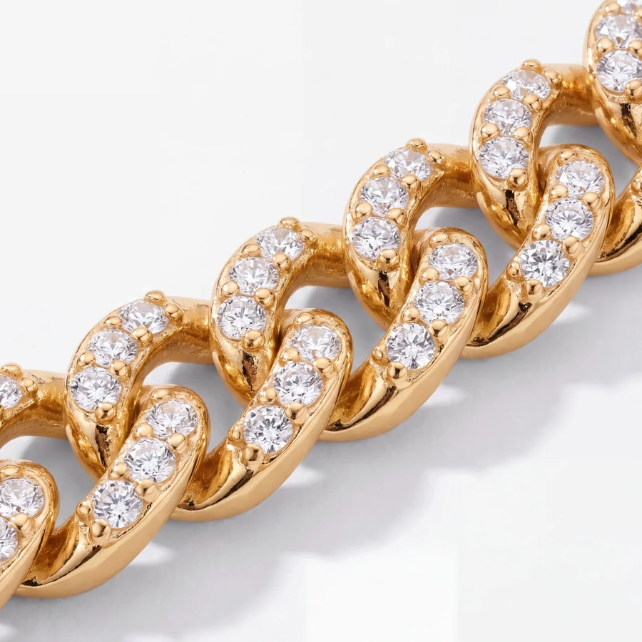 Iced Cuban Bracelet - Gold