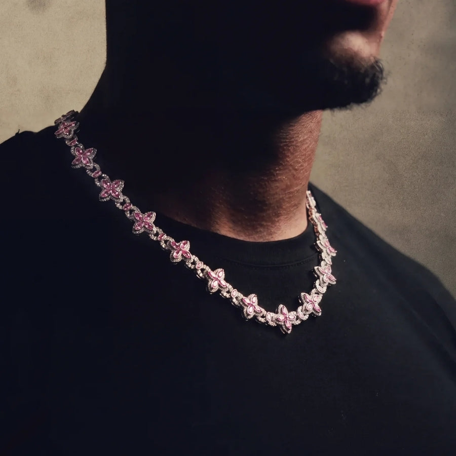 Rosé Fleur Chain - 18mm