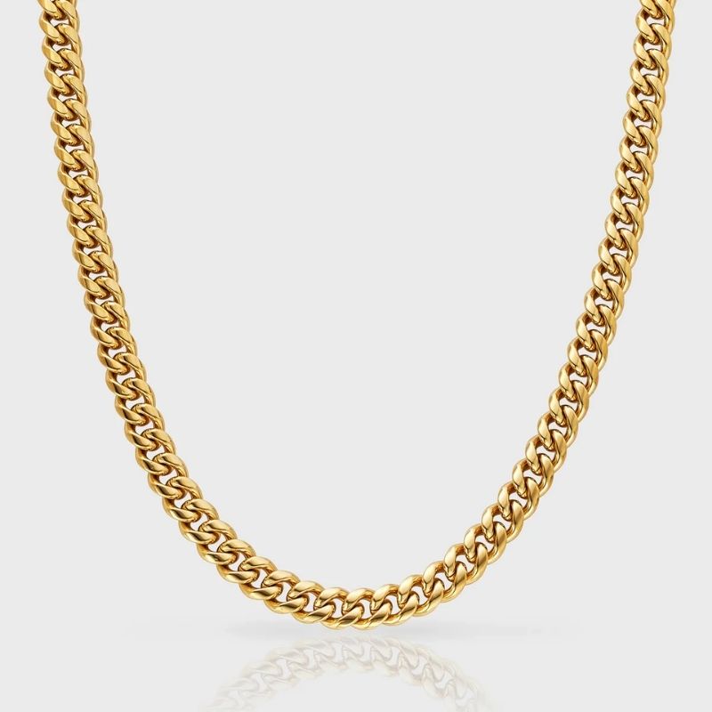 cuban chain uk 8mm gold