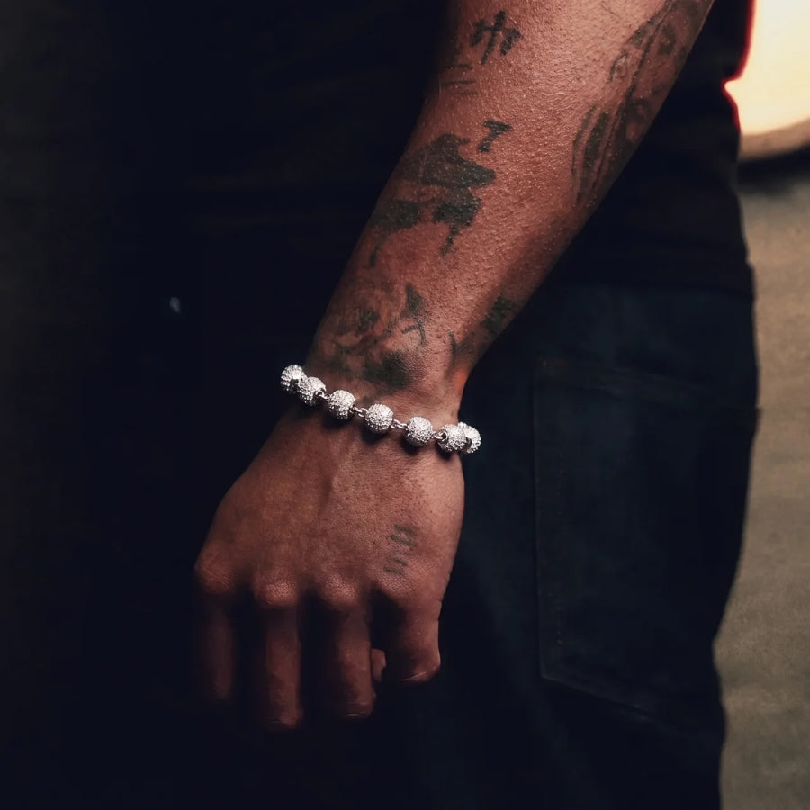 Glacier Iced Bead Bracelet