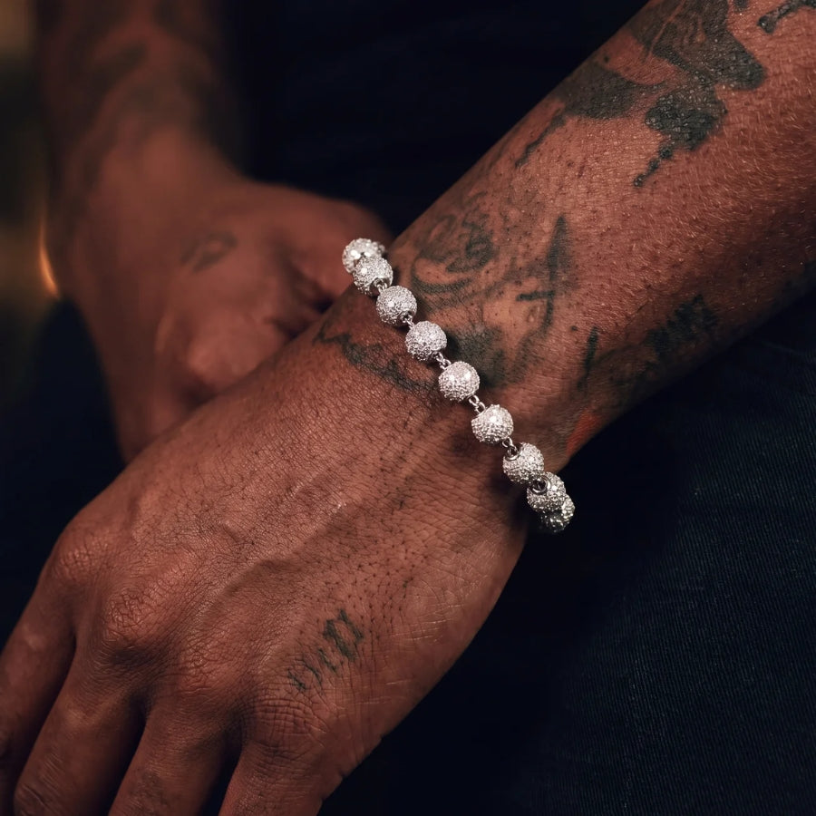 Glacier Iced Bead Bracelet