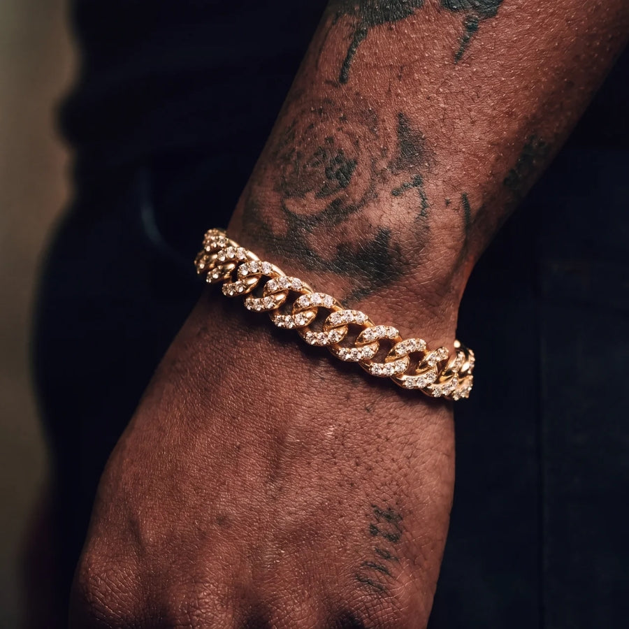 Iced Cuban Bracelet - Gold