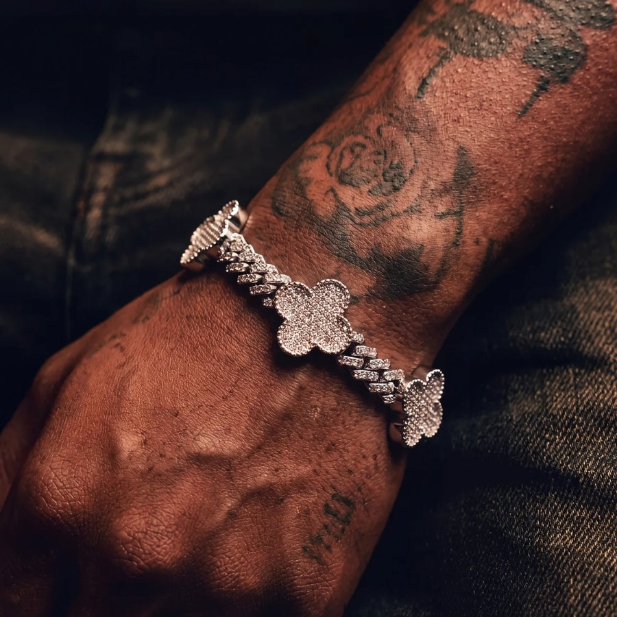 Imperial Clover Cuban Bracelet