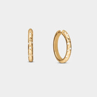 Gold Hoop Earrings - Milky Way Star