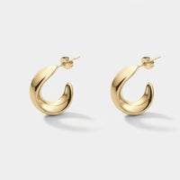 Gold Hoop Earrings - Nadine Chunky