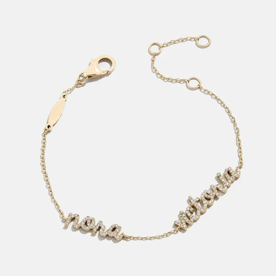 Say My Name Custom Script Bracelet